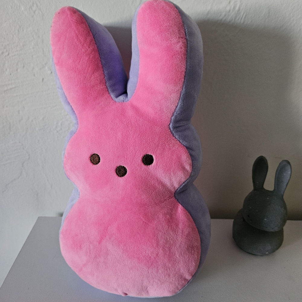 Pink and Purple Stuffed Bunny Peep